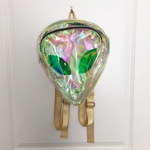 Holographic Transparent Alien Backpack